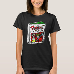 Food Cooking Foodie Pasta Cookbook Distressed T-Shirt