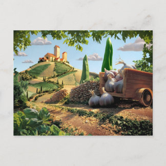 Food Country Scene Postcard