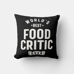 Food Critic Work Job Title Gift Cushion