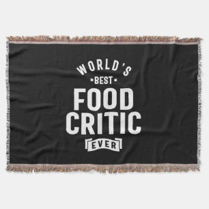 Food Critic Work Job Title Gift Throw Blanket