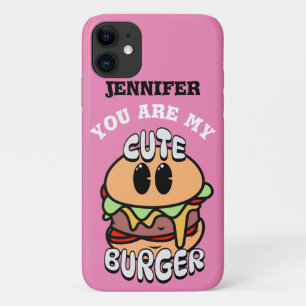 Food, Cute Burger, Sweet and humour valentine gift iPhone 11 Case