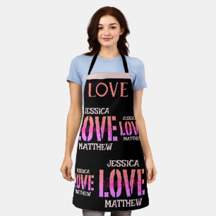 Food, Cute Burger, Sweet Romantic valentine gift Apron