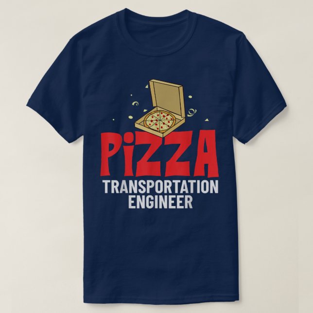 Food Delivery Driver Delivering Pizza Courier Than T-Shirt (Design Front)
