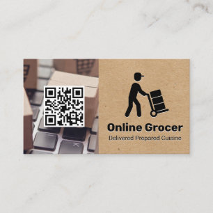 Food Delivery Online Services Business Card
