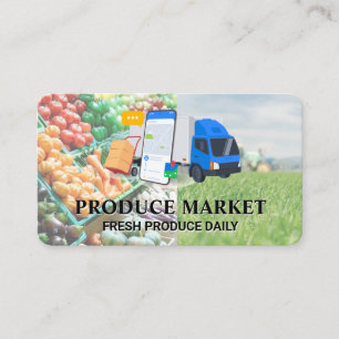 Food Delivery Service Transport Business Card