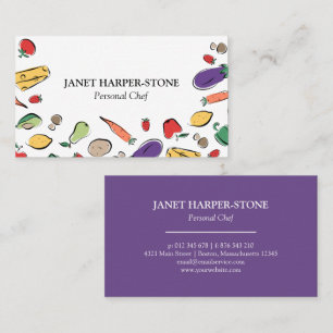 Food Doodles   Personal Chef Business Card