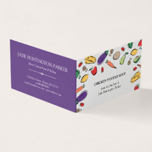 Food Doodles - Purple Homemade Food Hang Tag