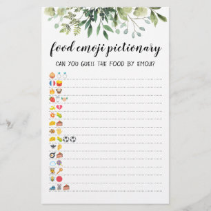 Food Emoji Pictionary game Quiz with Answers