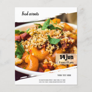 Food event flyer