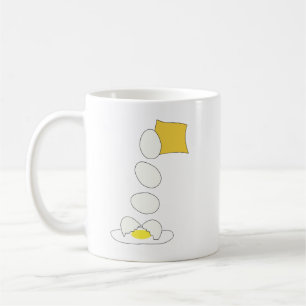 Food Fight - Cheese vs Egg. Coffee Mug