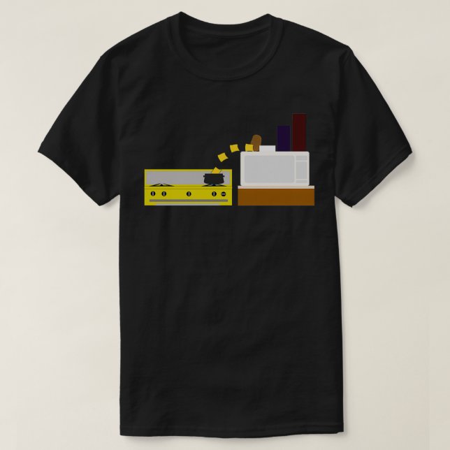 Food Fight  Potato vs Cheese  T-Shirt (Design Front)
