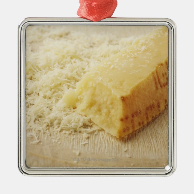 Food, Food And Drink, Cheese, Parmesan, Grated, Metal Ornament (Front)