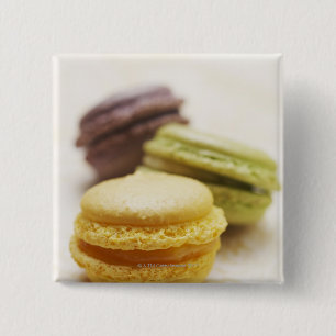 Food, Food And Drink, Dessert, Cookie, French, 15 Cm Square Badge