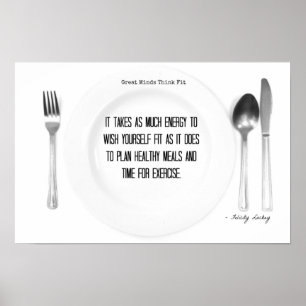 Food for Thought: Fitness Motivation! Poster