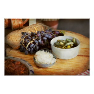 Food - Fruit - Gherkins and Grapes Poster