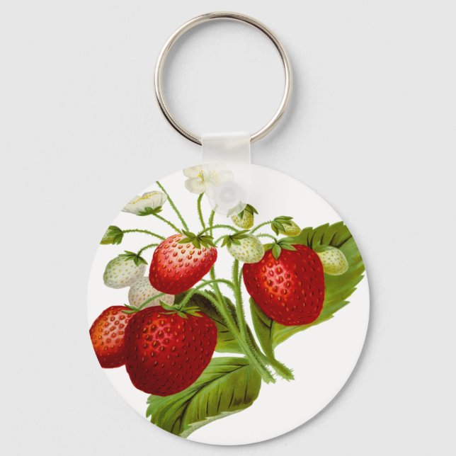 Food fruit leaf leafy leaves key ring (Front)