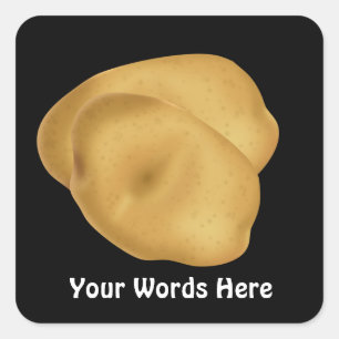 Food fun potato cartoon sticker