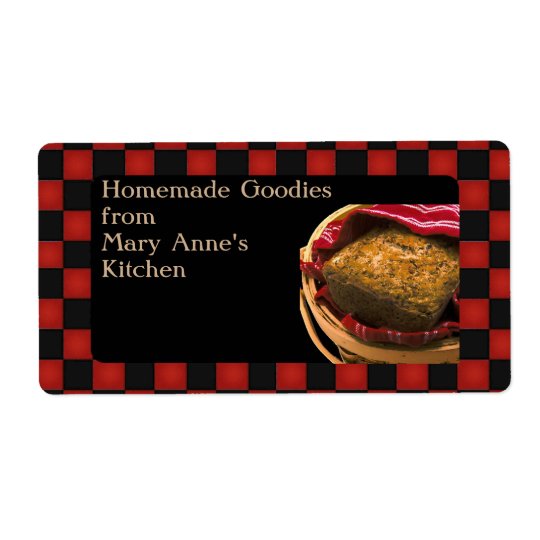 Food Gift From Your Kitchen Personalised Custom Shipping Label