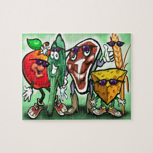 Food Groups Jigsaw Puzzle (Horizontal)