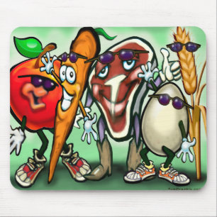 Food Groups Mouse Pad