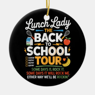 Food Humour Back to School Ceramic Ornament