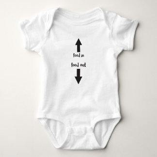 food in / food out baby bodysuit