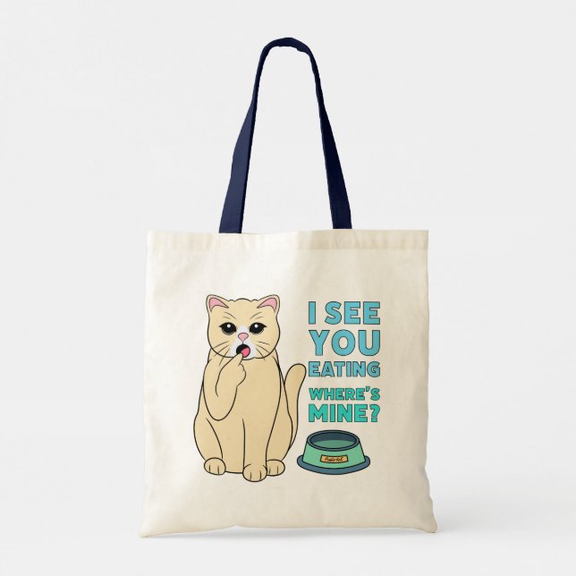 Food Inspector Cat |  Tote Bag (Back)
