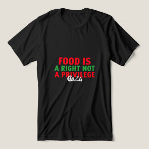Food Is a right Not a privilage Gaza Starvation Tri-Blend Shirt