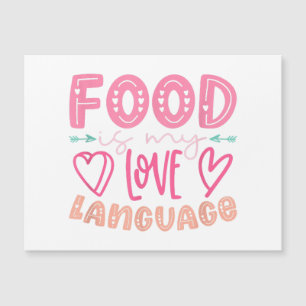 Food Is My Love Language - Retro Food Lover Chef C