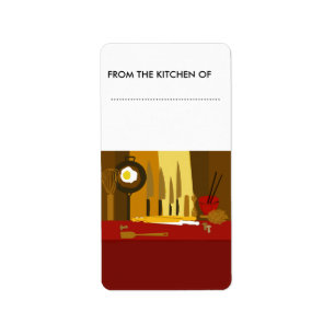 Food Jars Goodies Cook Culinary Knife Spoon Label