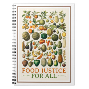 Food Justice! Vintage Art Notebook