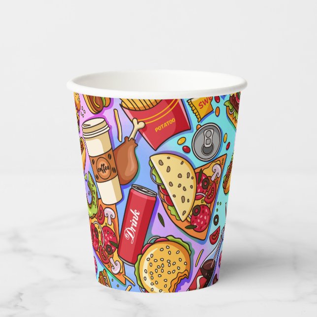 Food love paper cups (Front)