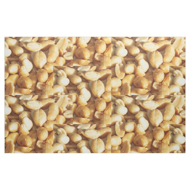 food, many small salted peanuts fabric (Yard)