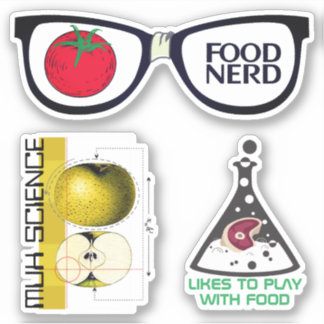 Food nerd cooking culinary science foodie sticker