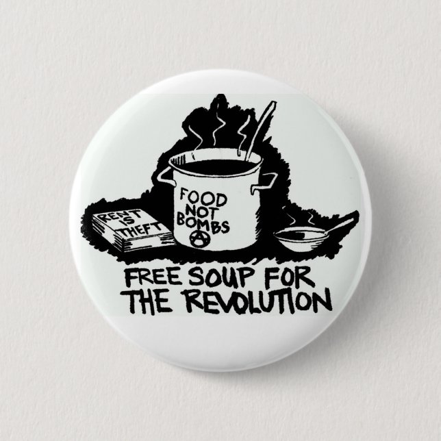 food not bombs button (Front)