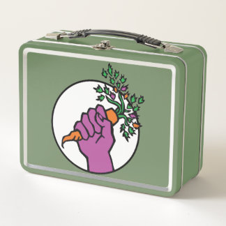 Food Not Bombs logo Metal Lunch Box