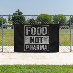 Food Not Pharma Natural Organic Nutrition Banner
