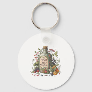 Food Not Pharma Natural Organic Nutrition Key Ring