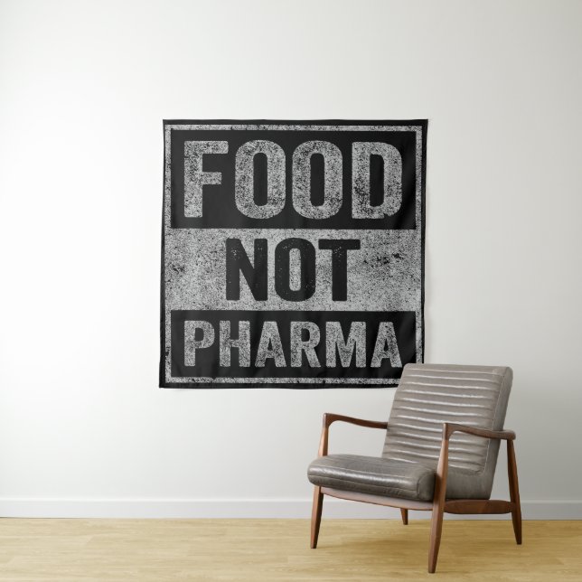 Food Not Pharma Natural Organic Nutrition Tapestry (In Situ)