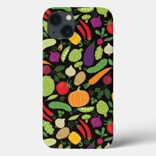 Food on a black background iPhone 13 case
