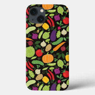Food on a black background iPhone 13 case