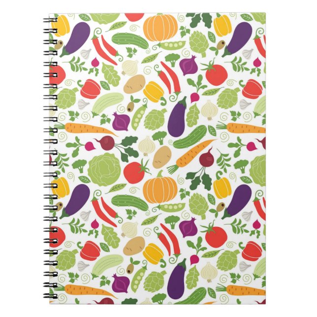 Food on a white background notebook (Front)