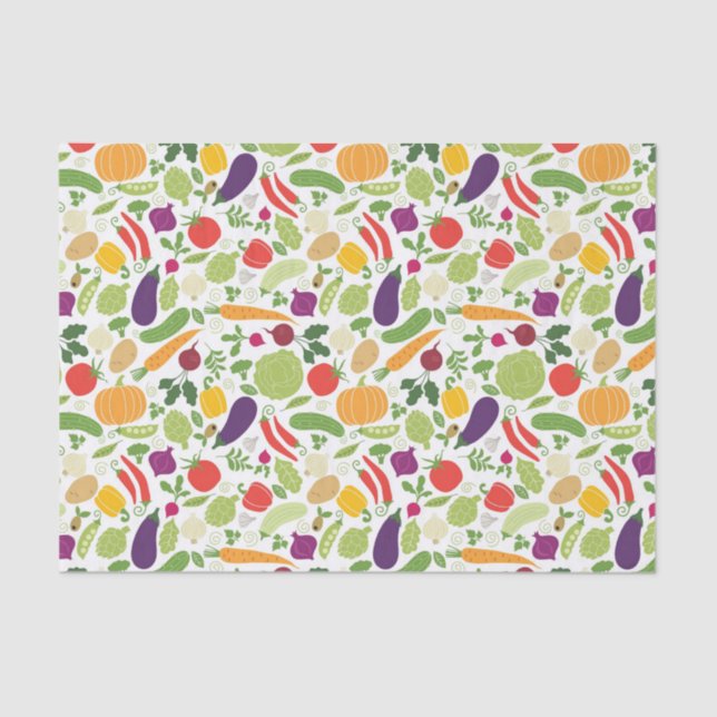 Food on a white background tissue paper (Front)