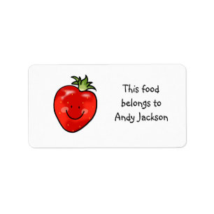 Food owner labels ( red strawberry )