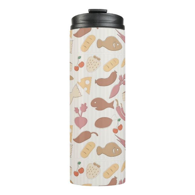 Food Pattern 2 2 Thermal Tumbler (Front)