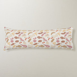 Food Pattern 2 Body Cushion