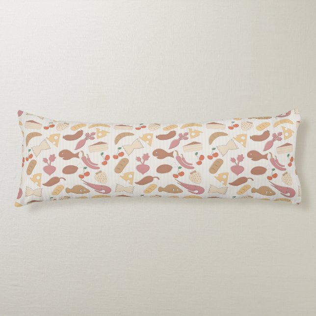 Food Pattern 2 Body Cushion (Front)