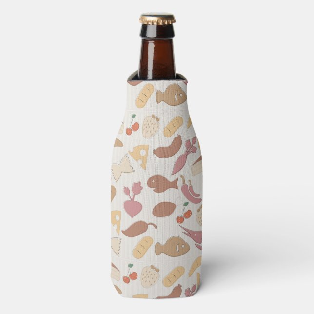 Food Pattern 2 Bottle Cooler (Bottle Front)