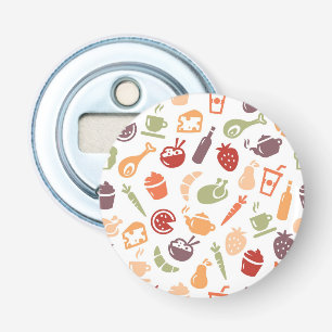 Food Pattern 2 Bottle Opener