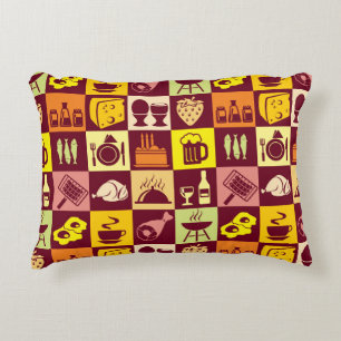 Food Pattern 2 Decorative Cushion